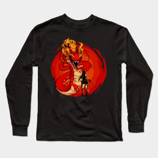 dragon and girl Long Sleeve T-Shirt